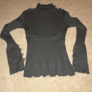 Grey turtleneck